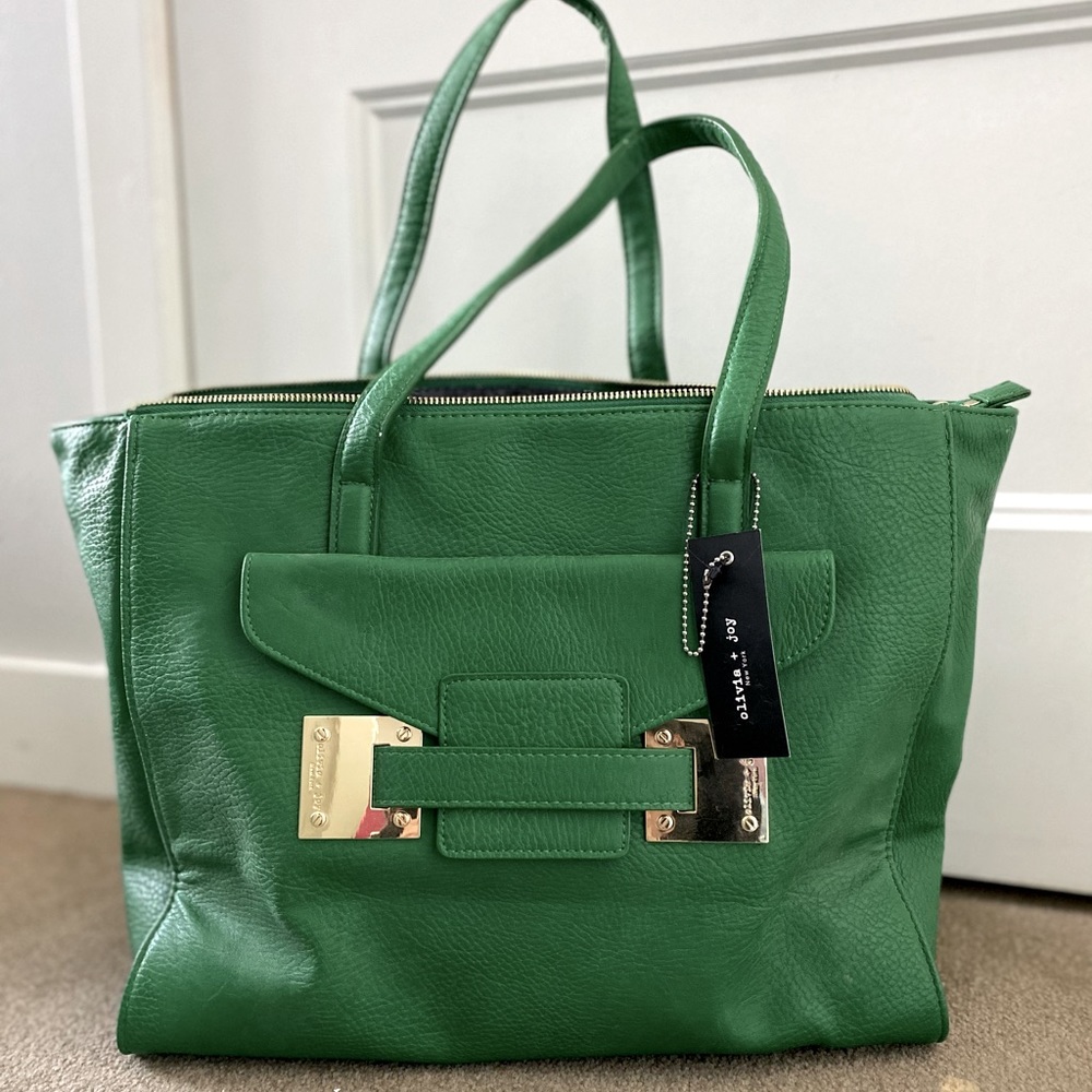 Olivia + Joy Green Tote Bag